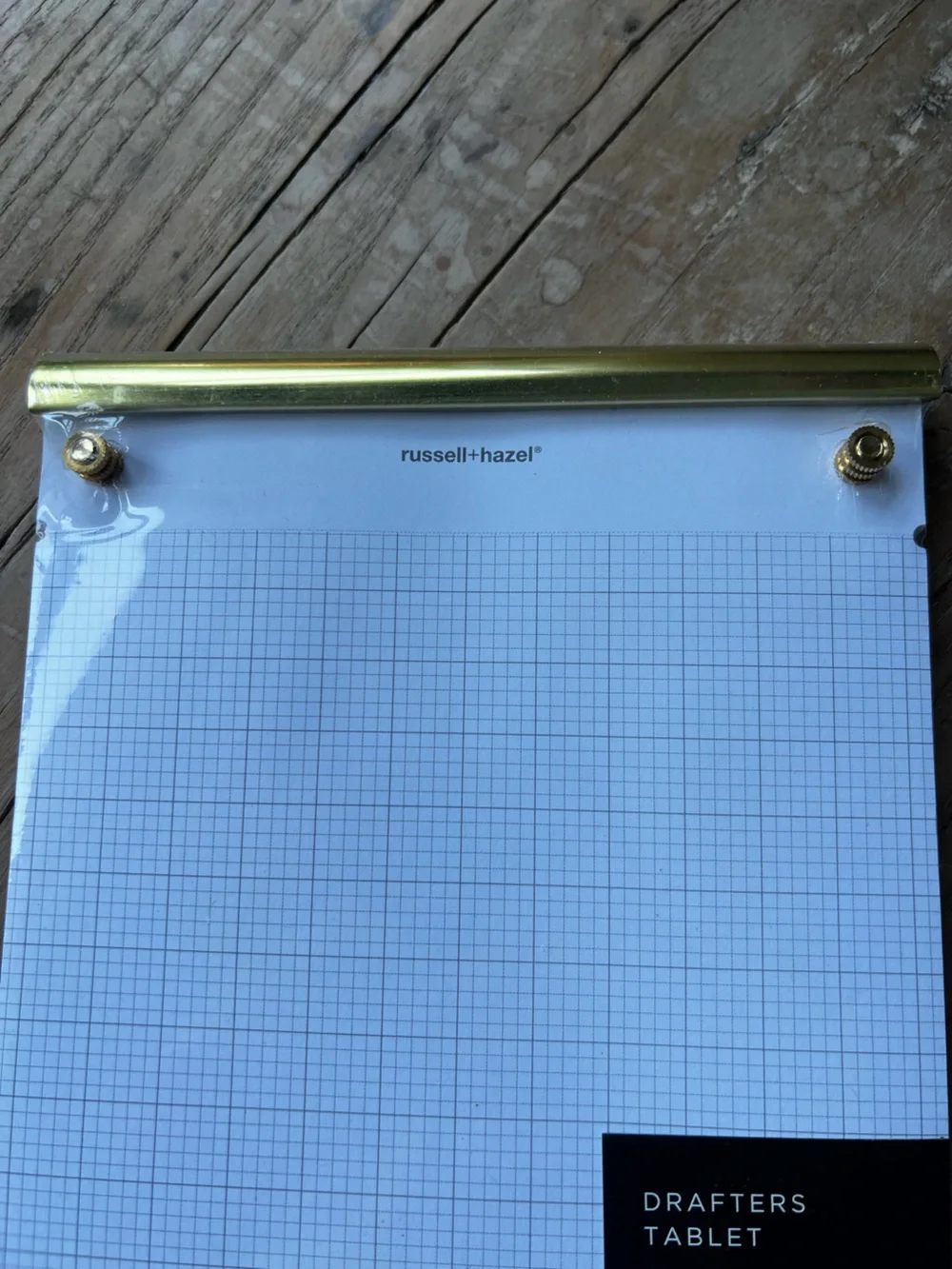 Russell+Hazel Drafting Tablet Notepad - White Grid — New in wrap